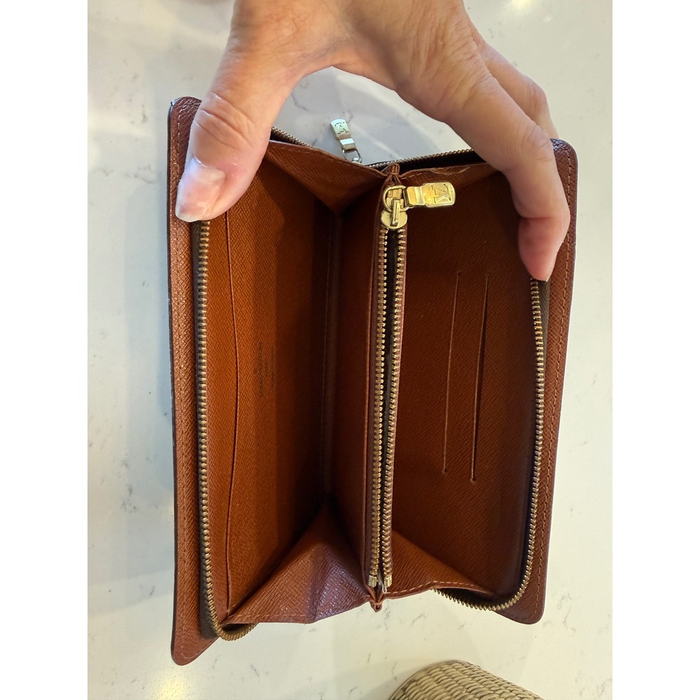 Louis Vuitton Zippy Wallet Monogram Canvas Brown Long Zip Around Wallet Spain - Picture 4 of 15